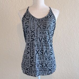 🩶 VSX SPORT Strappy Gray & Black Tank Top